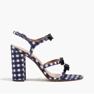 NEW J CREW Stylish Blue Checkered Women's Sandals

Stella bow heels SIZE 5
